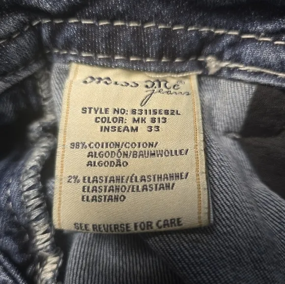 Miss Me Easy Boot Mid Rise Size 30 Jeans