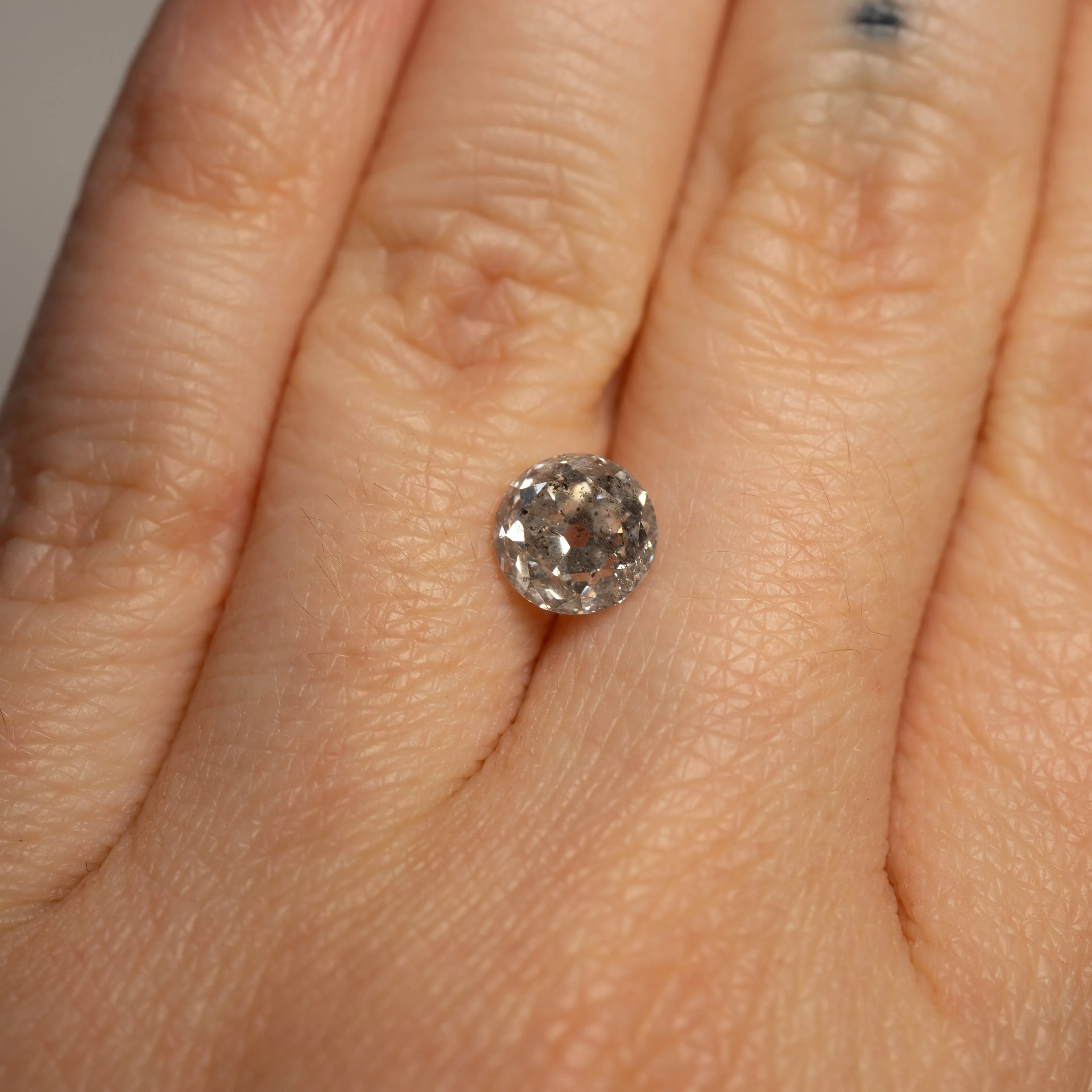 Modern-Cut Old European Salt & Pepper Diamond | 1.89ct | Canada Origin