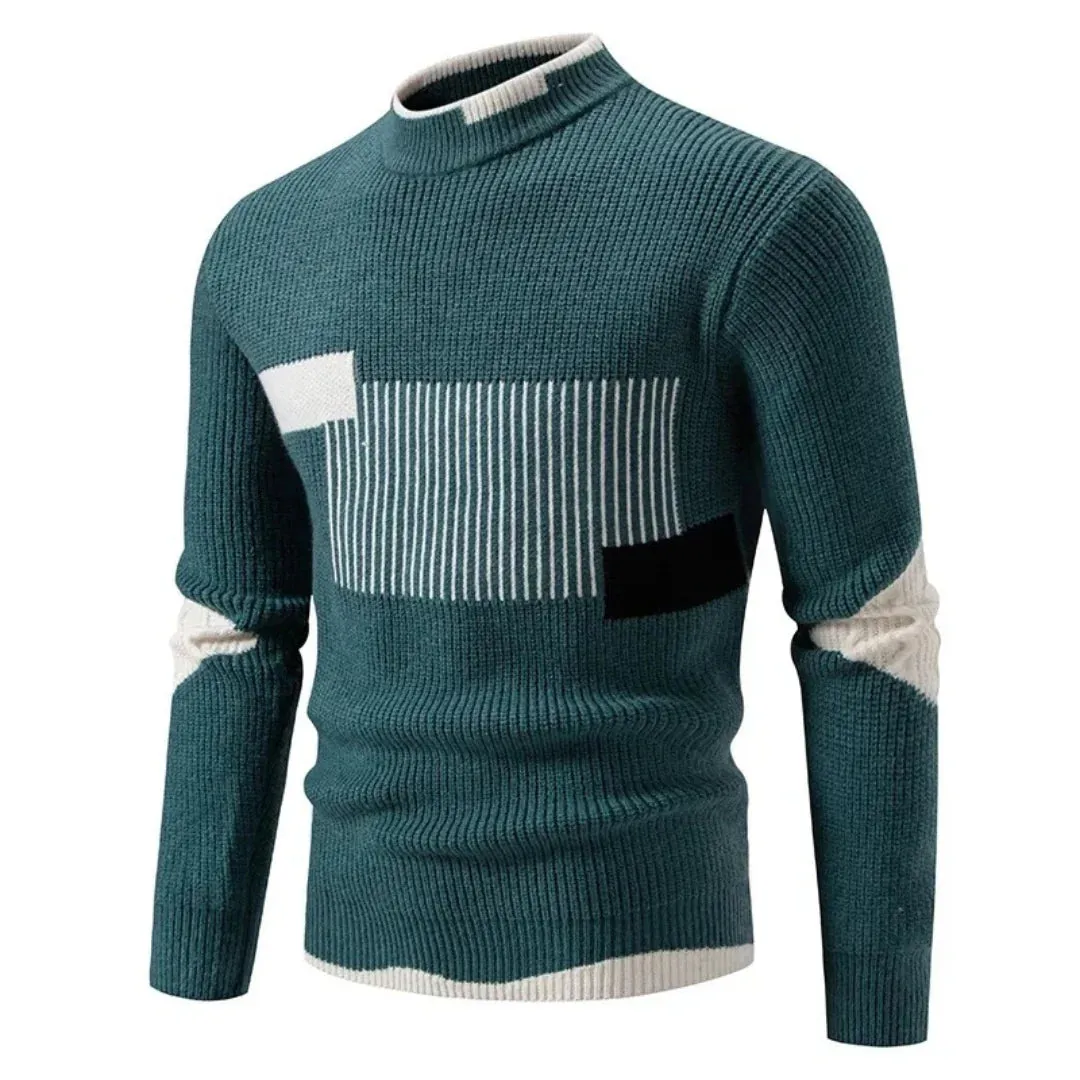 Modern Design Knitted Turtleneck Sweater for Men