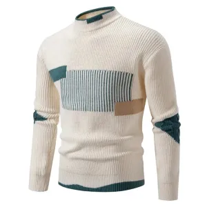 Modern Design Knitted Turtleneck Sweater for Men