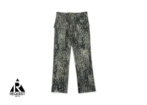 Monogram Washed Denim Pants "Indigo"