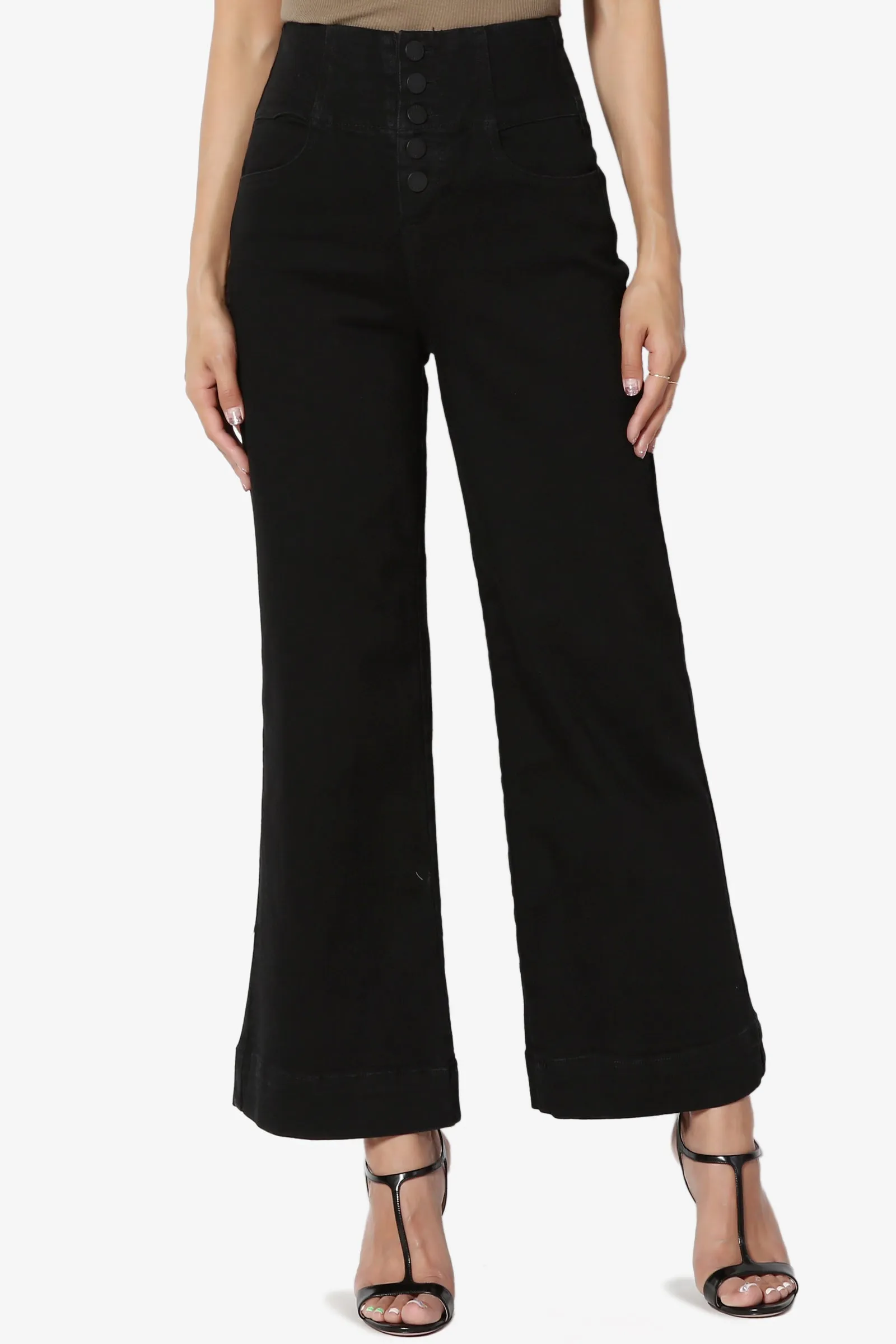 Namica High Waist Crop Culotte Jeans