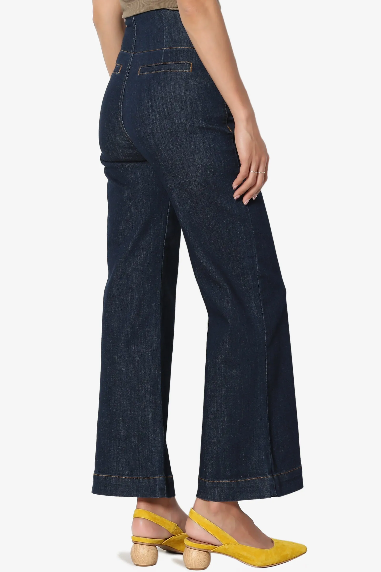 Namica High Waist Crop Culotte Jeans