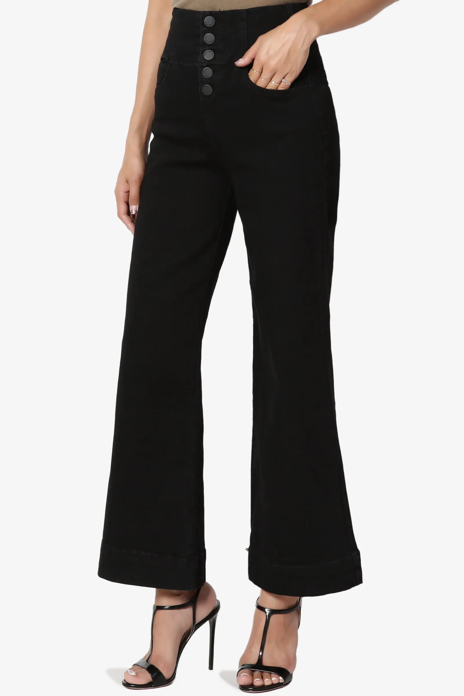 Namica High Waist Crop Culotte Jeans
