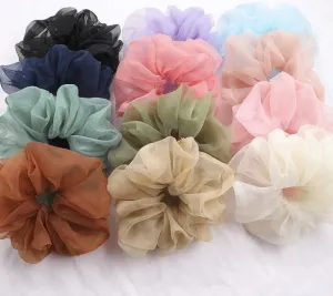 Navy Oversized Scrunchie