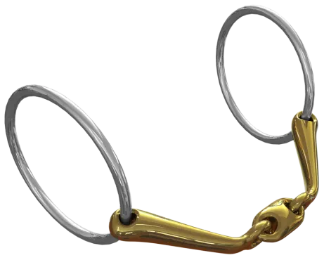 Neue Schule Starter Loose Ring Snaffle Bit 70 mm rings
