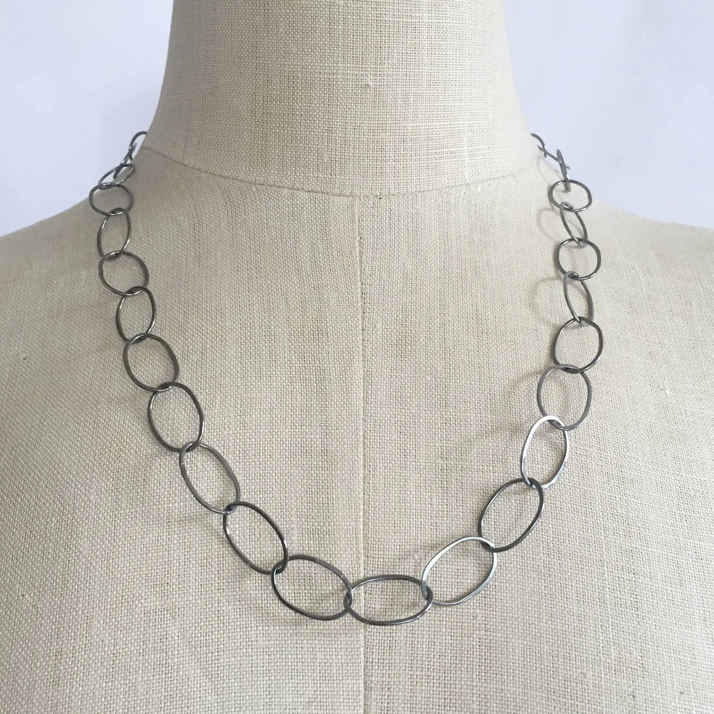 NEW! Organic Oval Chain Necklace by Shepherd's Run Jewelry