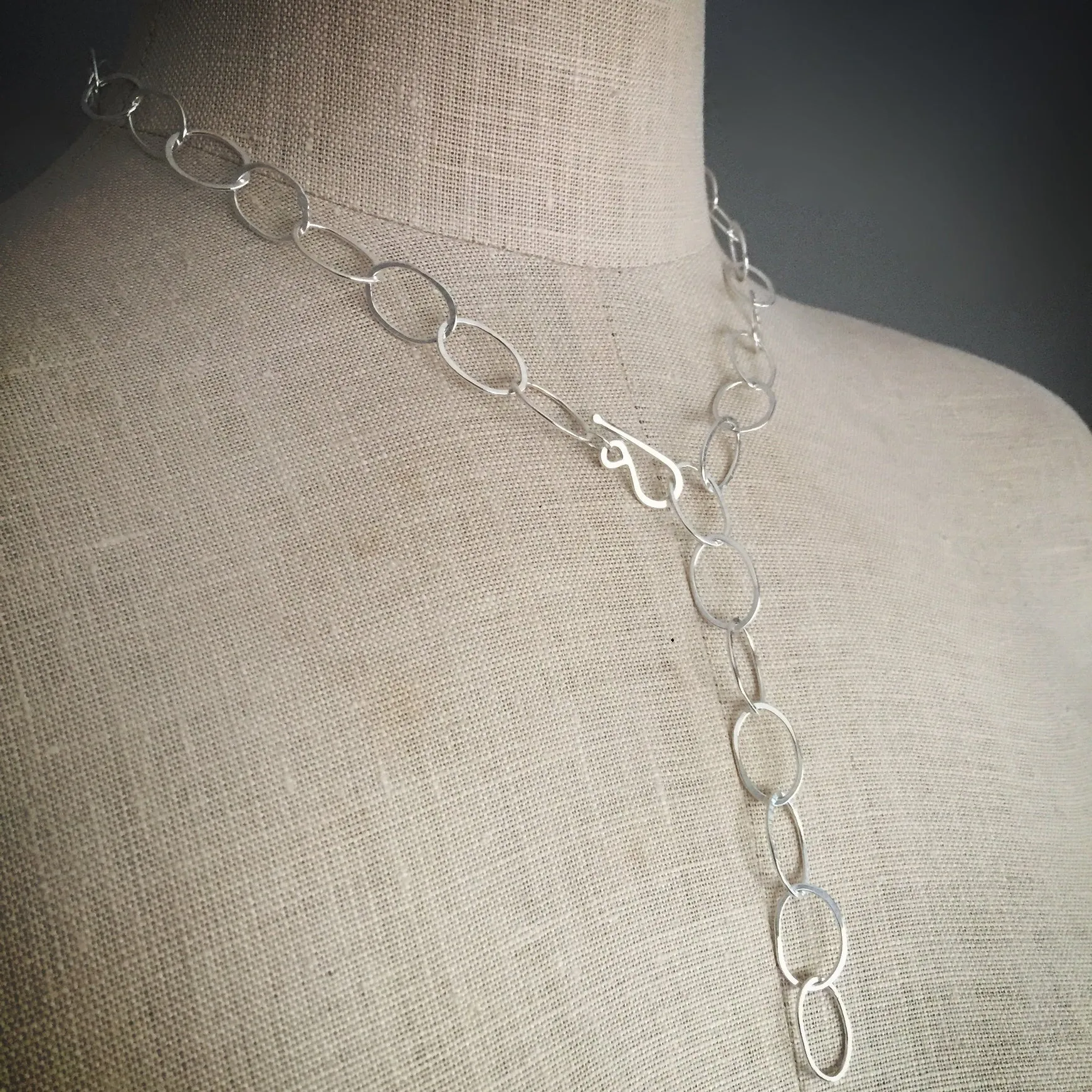 NEW! Organic Oval Chain Necklace by Shepherd's Run Jewelry
