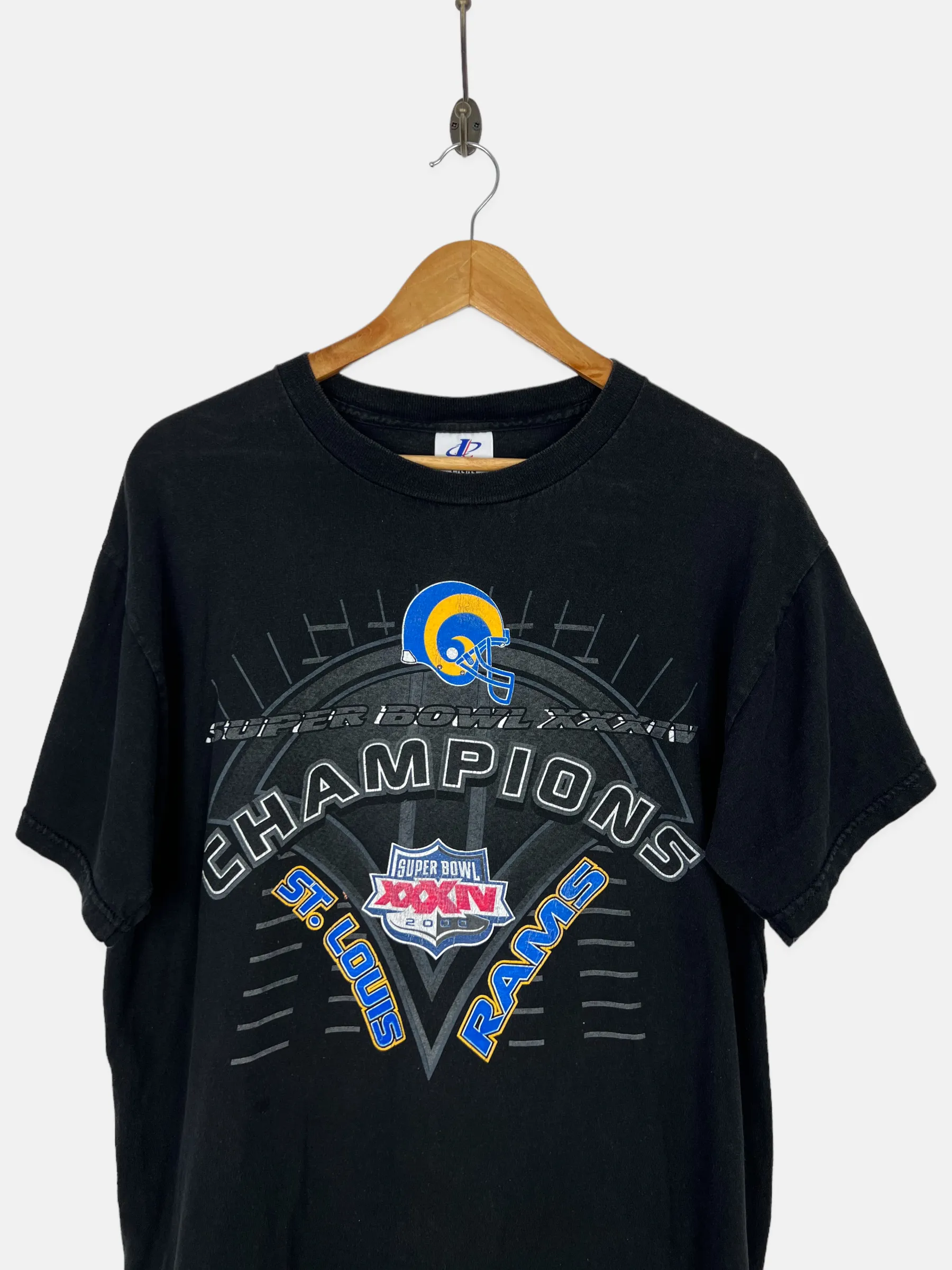 NFL Super Bowl XXXIV St. Louis Rams Vintage T-Shirt Size M-L