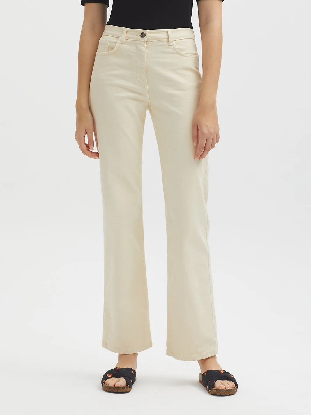Nice Things Colorful Jeans - Ecru