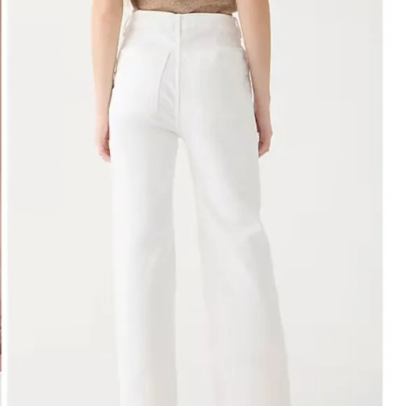NWT J. Crew Sailor slim wide-leg jean in white Various