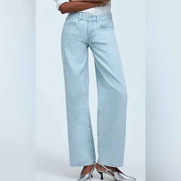 NWT Madewell Low-Rise Superwide-Leg Jeans