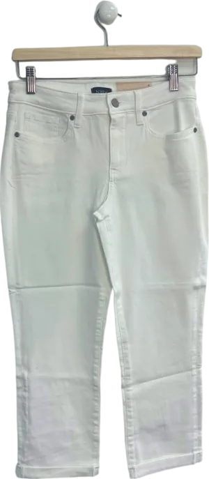 NYDJ Optic White Chloe Crop Jeans Size UK 8