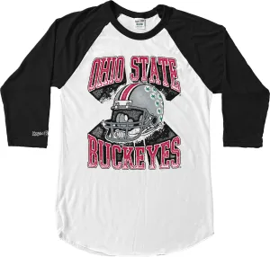 Ohio State Buckeyes Vintage Helmet  Baseball Tee
