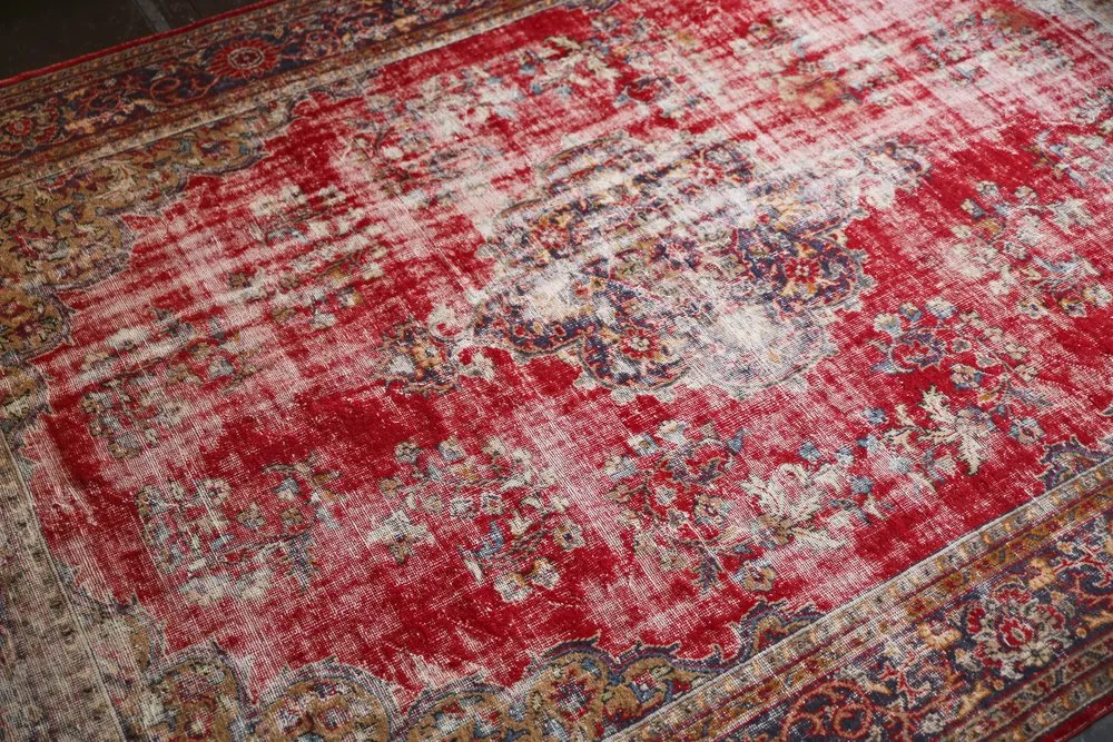Old Oushak style Isparta Rug 9.2ftx13.2ft
