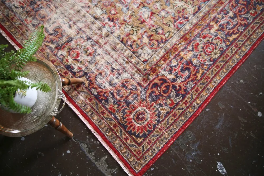 Old Oushak style Isparta Rug 9.2ftx13.2ft