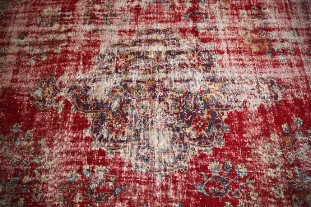 Old Oushak style Isparta Rug 9.2ftx13.2ft
