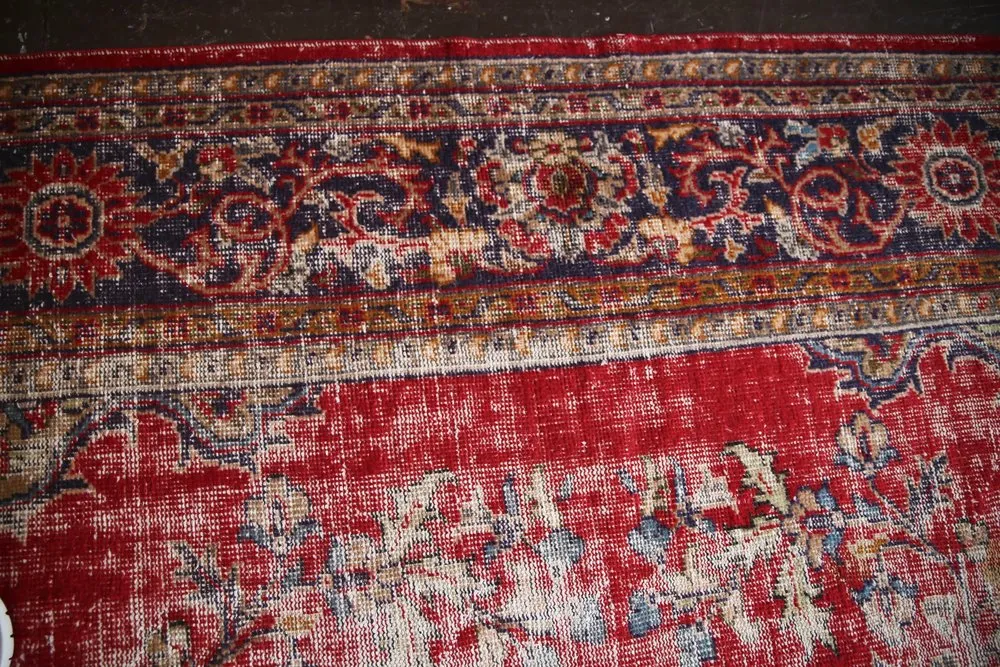 Old Oushak style Isparta Rug 9.2ftx13.2ft