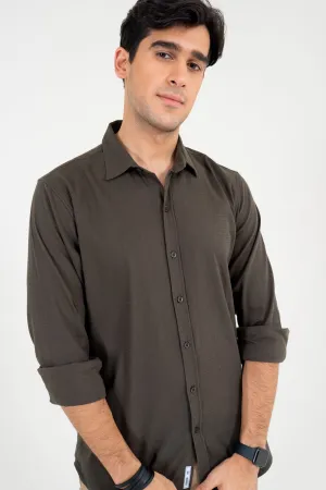 Olive Jacquard Shirt