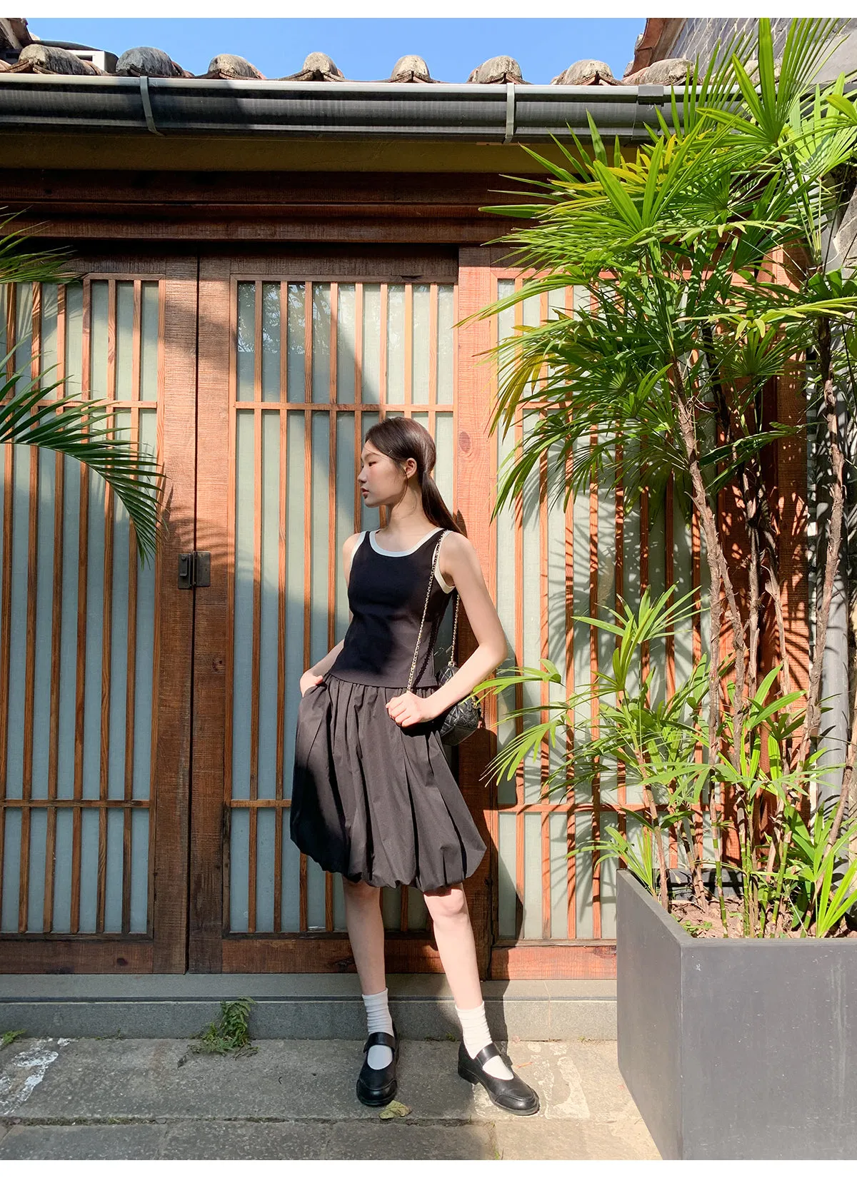 Organza bud skirt