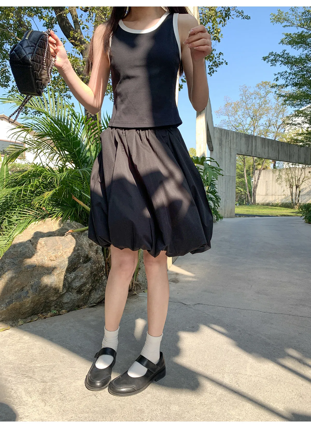 Organza bud skirt