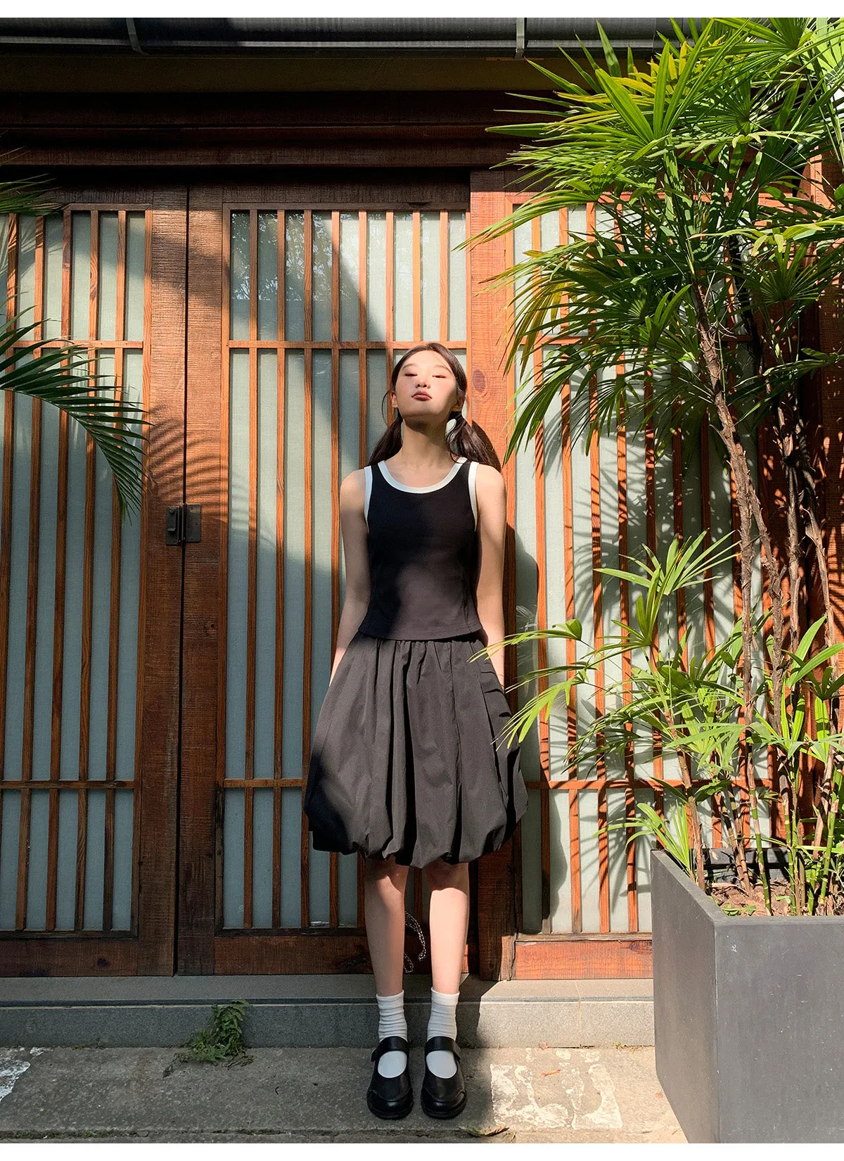 Organza bud skirt