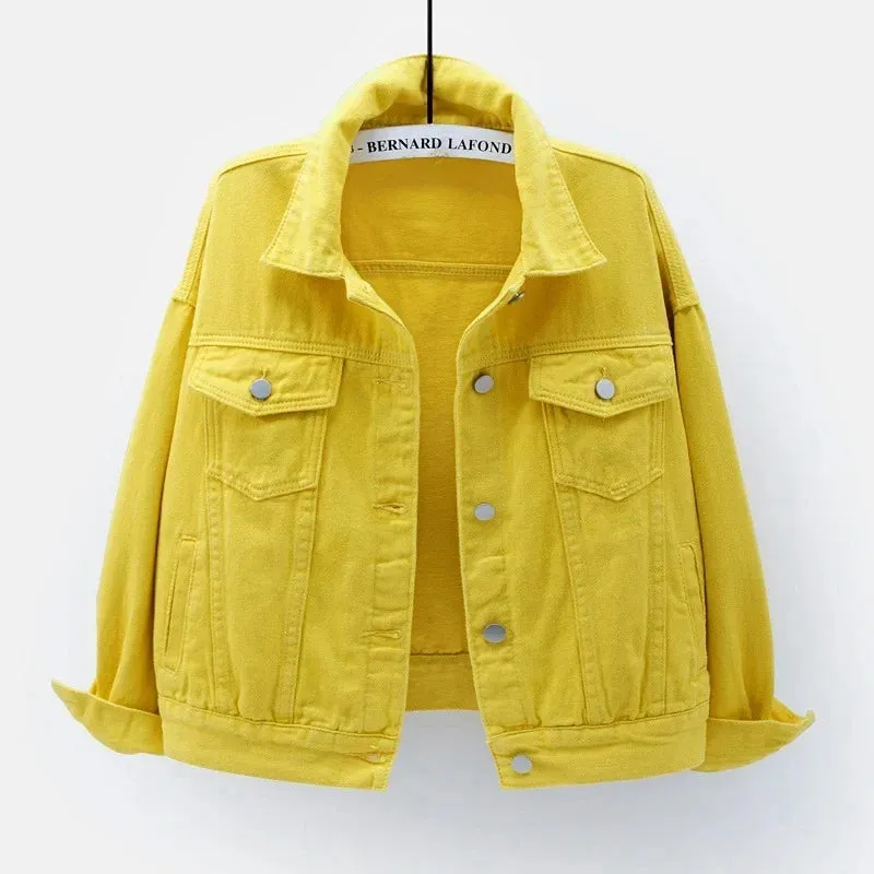 Oversized Classic Denim Jacket – Timeless & Stylish, 5 Sizes Available.