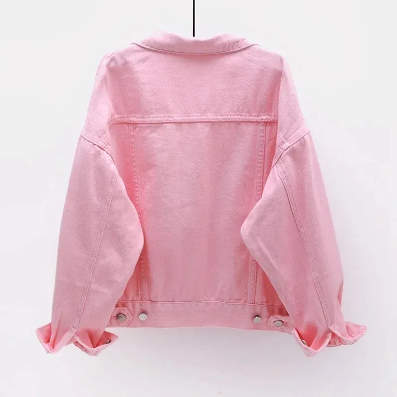 Oversized Classic Denim Jacket – Timeless & Stylish, 5 Sizes Available.