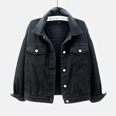 Oversized Classic Denim Jacket – Timeless & Stylish, 5 Sizes Available.