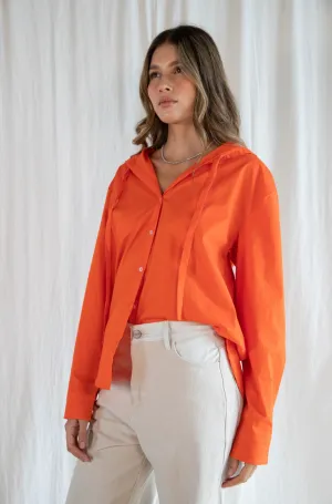 Oversized Orange Shirt for Women