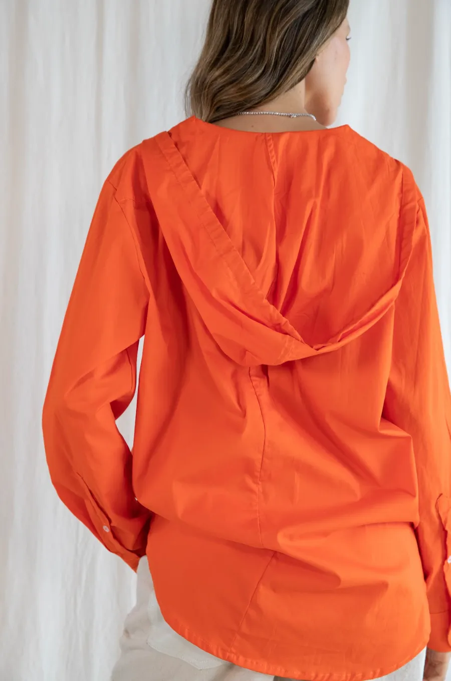 Oversized Orange Shirt for Women