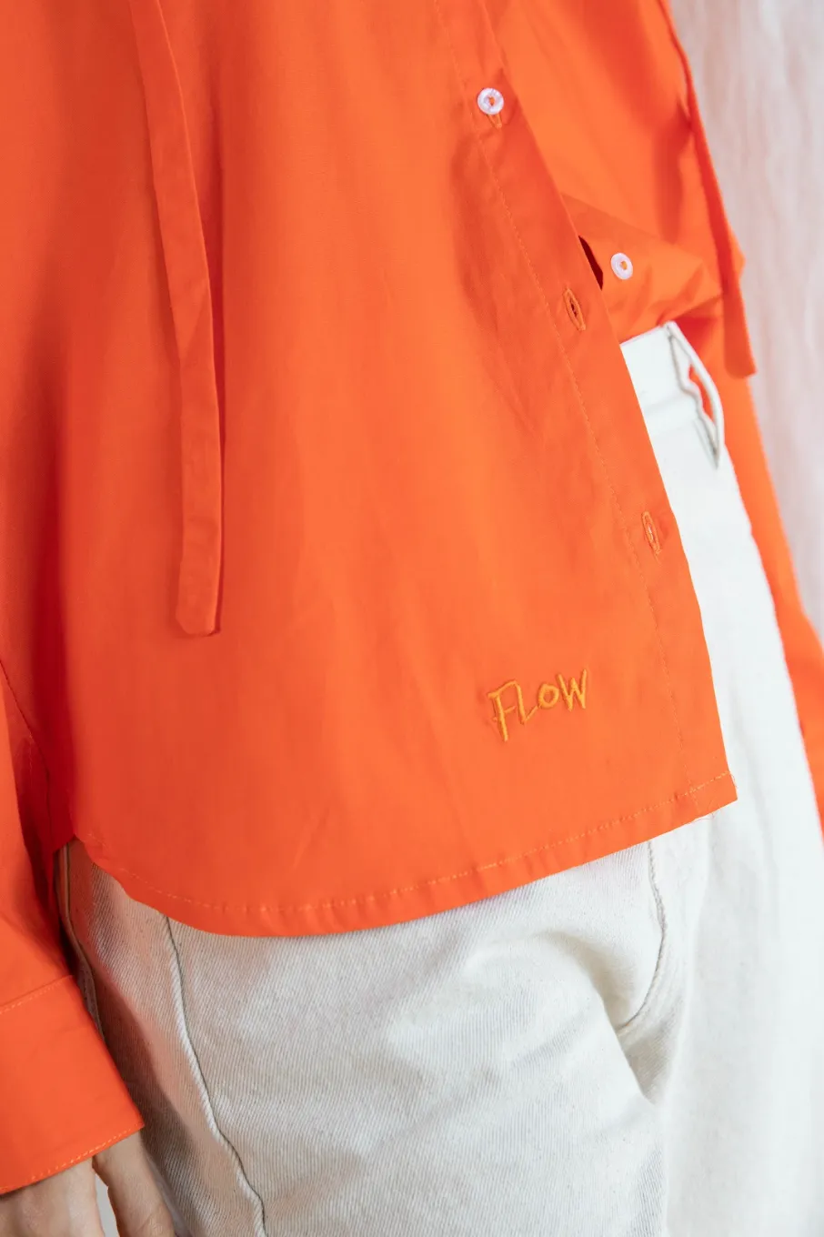 Oversized Orange Shirt for Women
