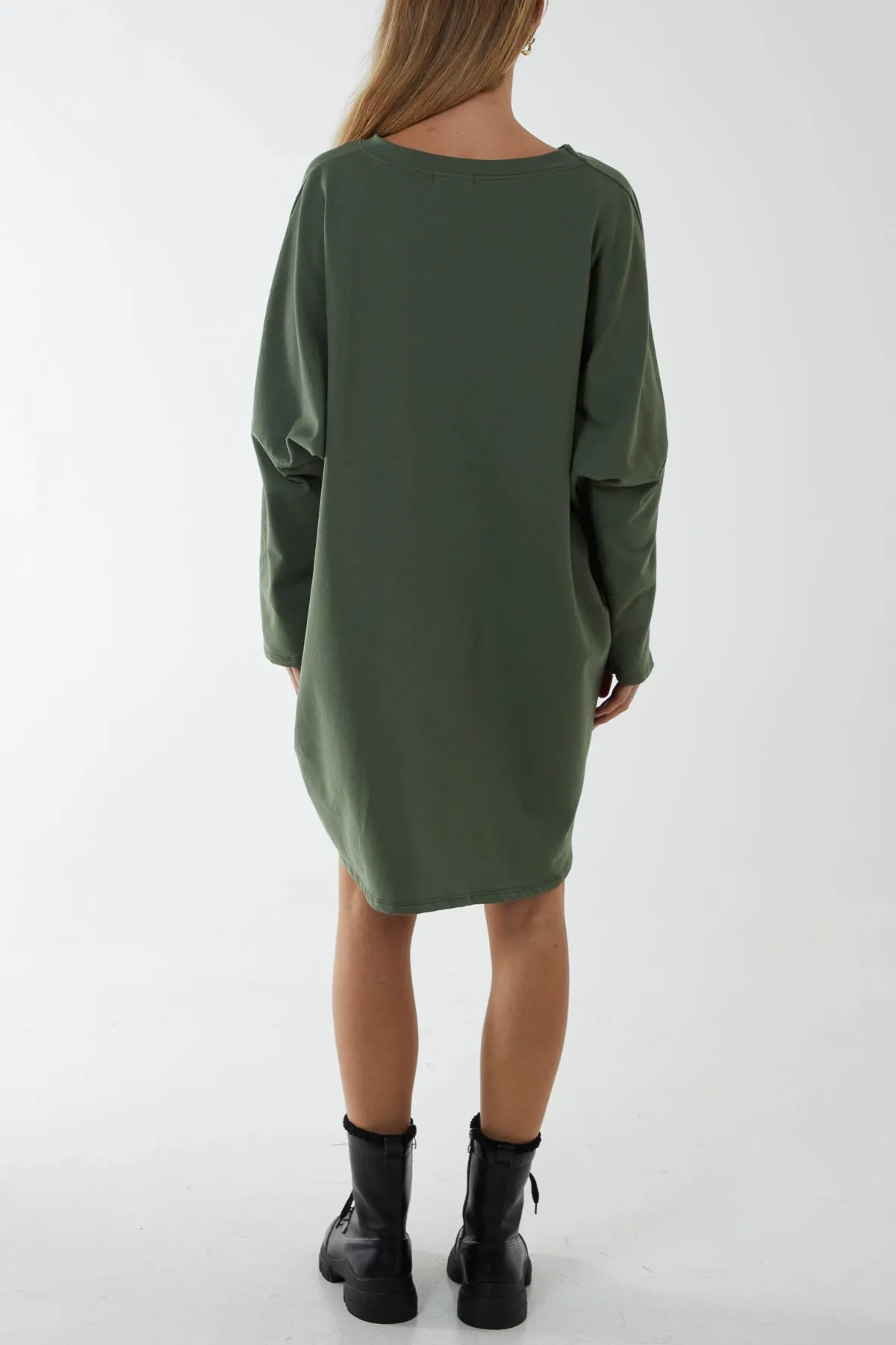Oversized Sweat Shirt Mini Dress