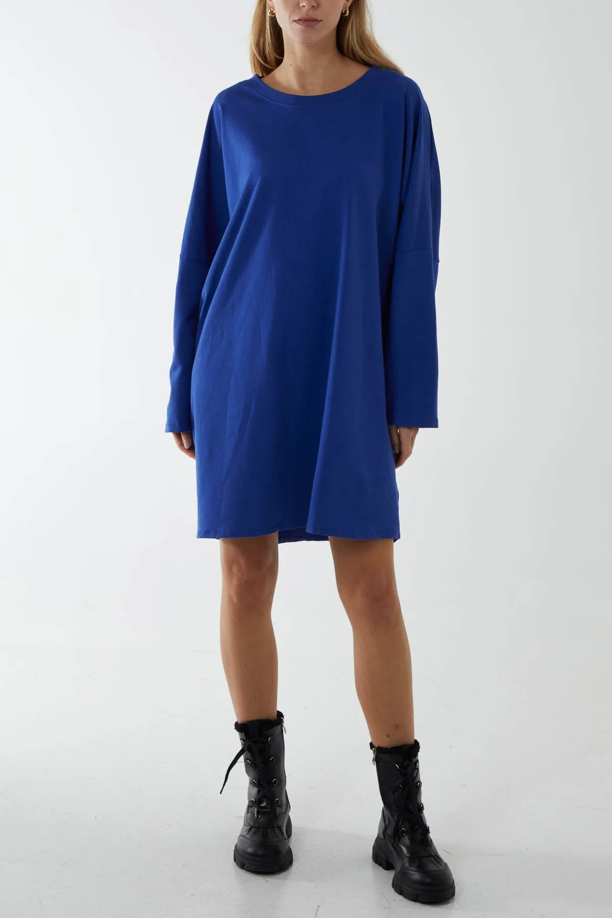 Oversized Sweat Shirt Mini Dress
