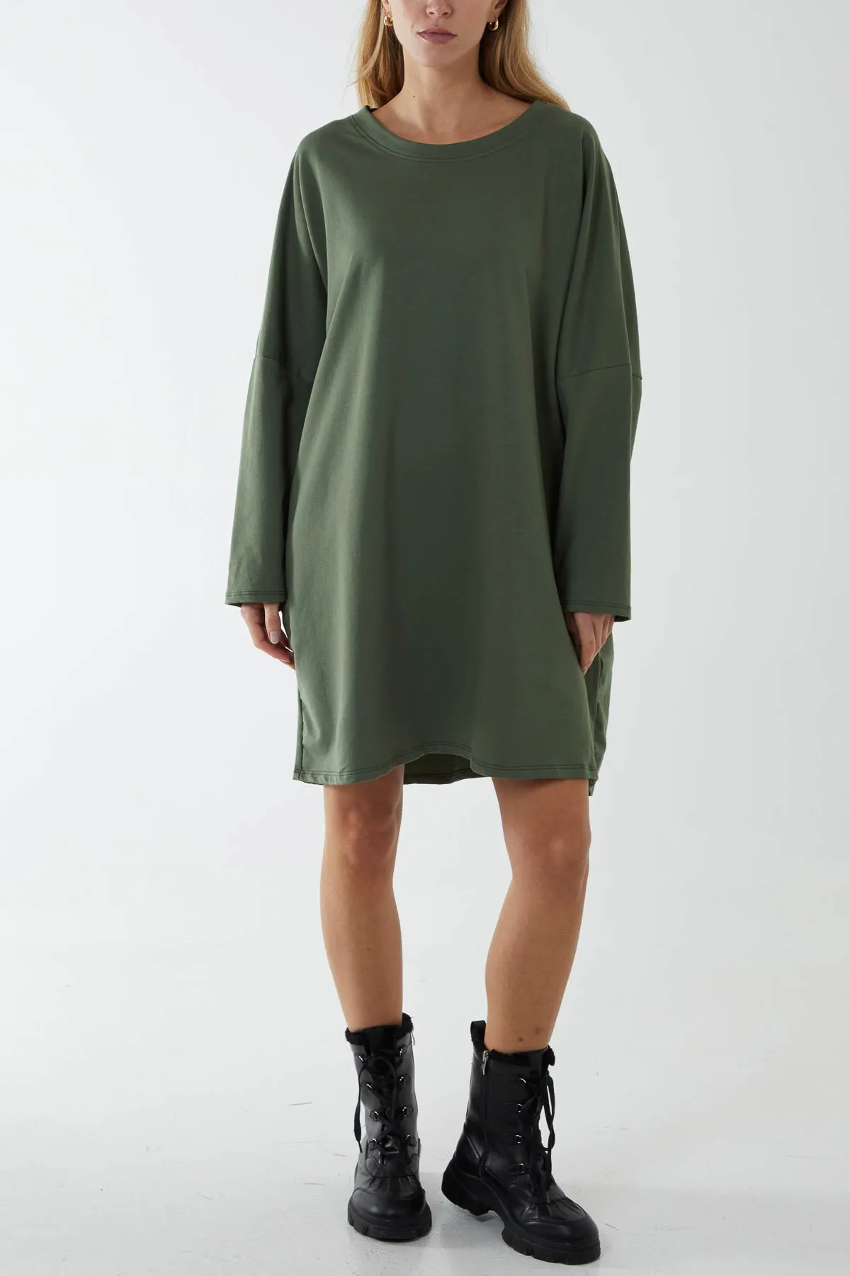 Oversized Sweat Shirt Mini Dress