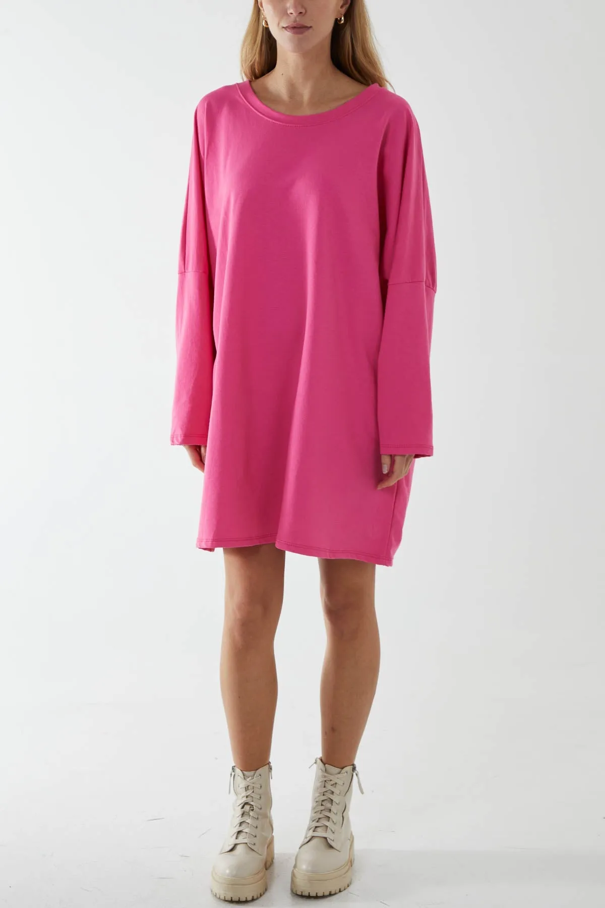 Oversized Sweat Shirt Mini Dress