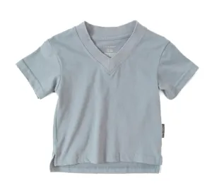 Oversized V-Neck Tee - Storm