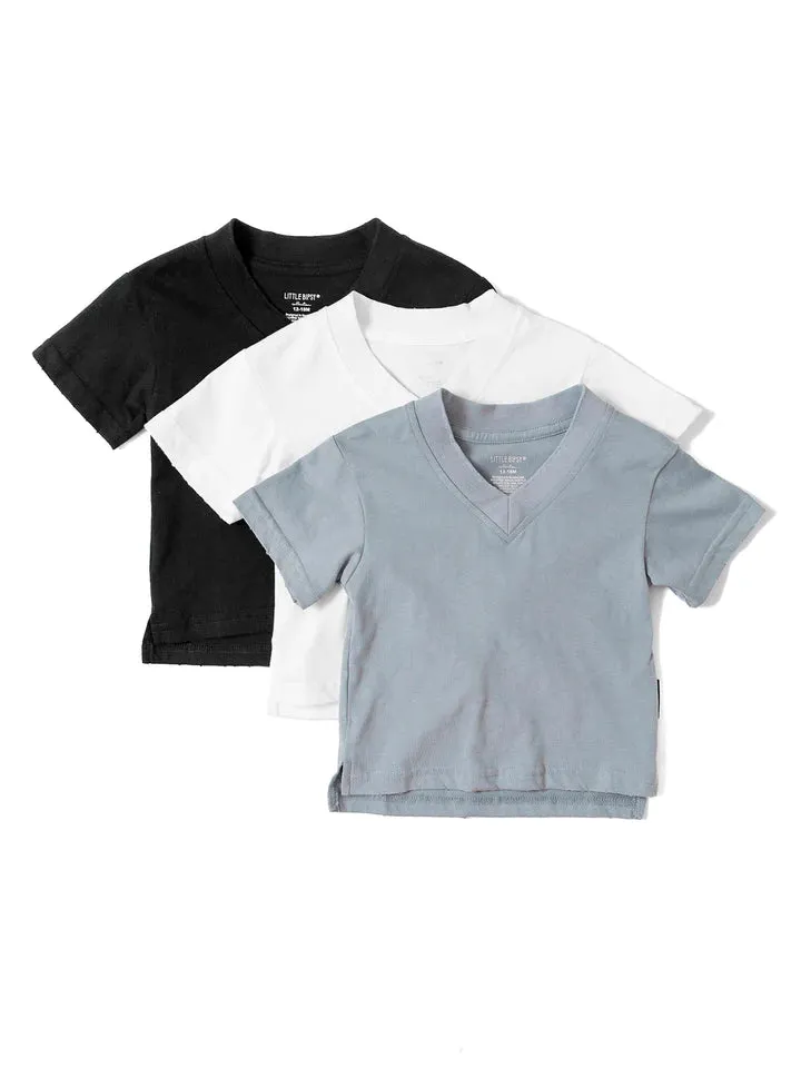 Oversized V-Neck Tee - Storm