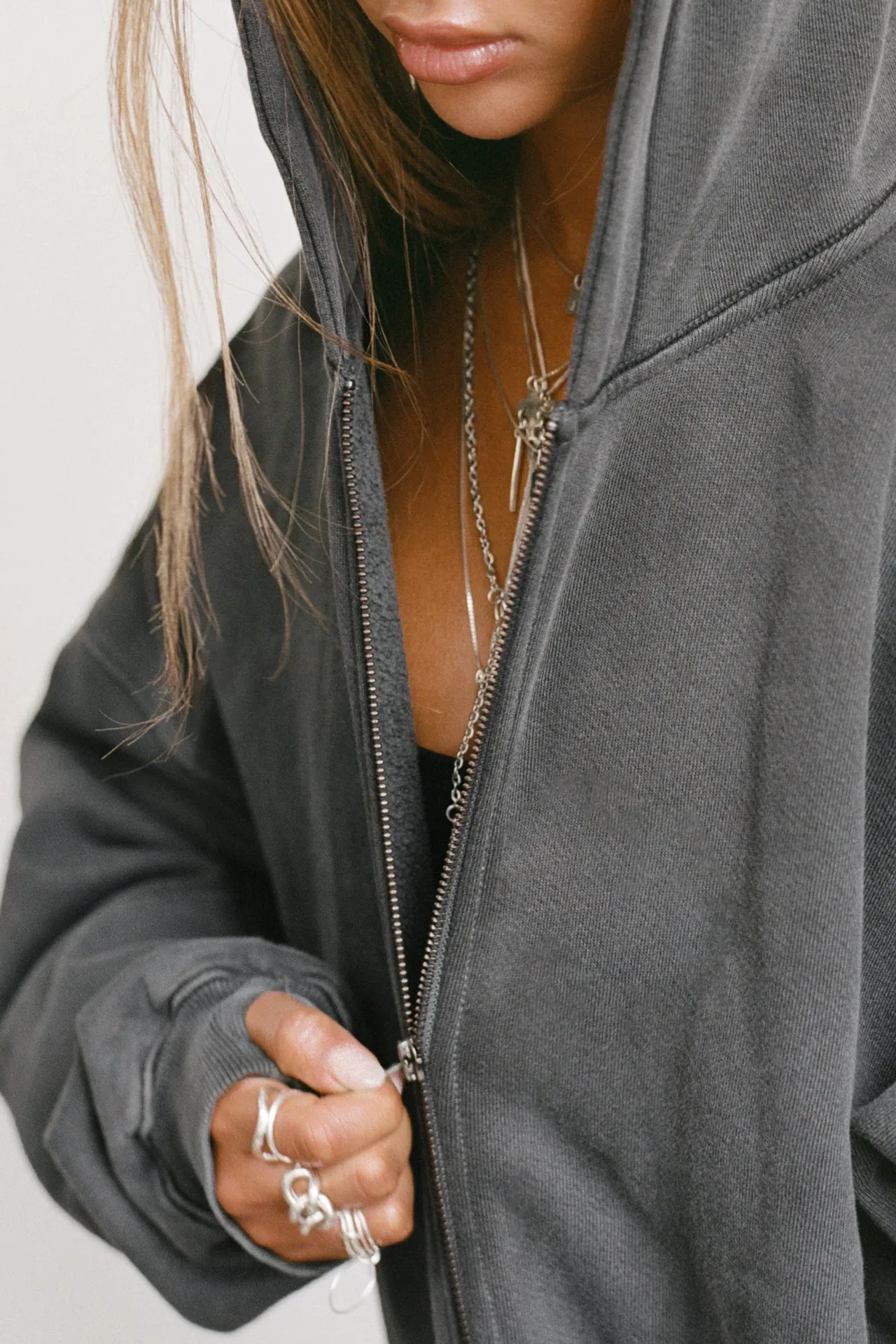 Oversized Zip Hoodie