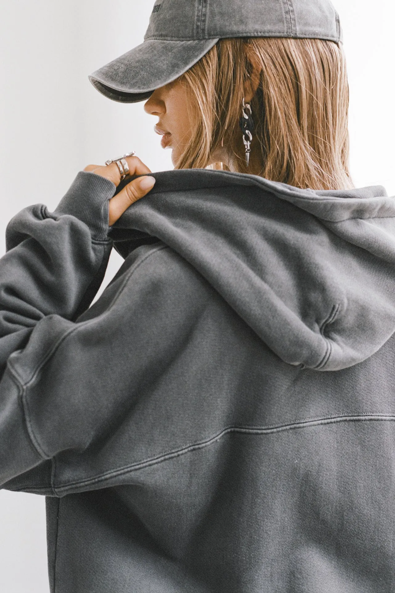 Oversized Zip Hoodie
