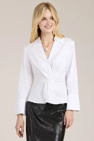 Paige Twisted Front Blouse