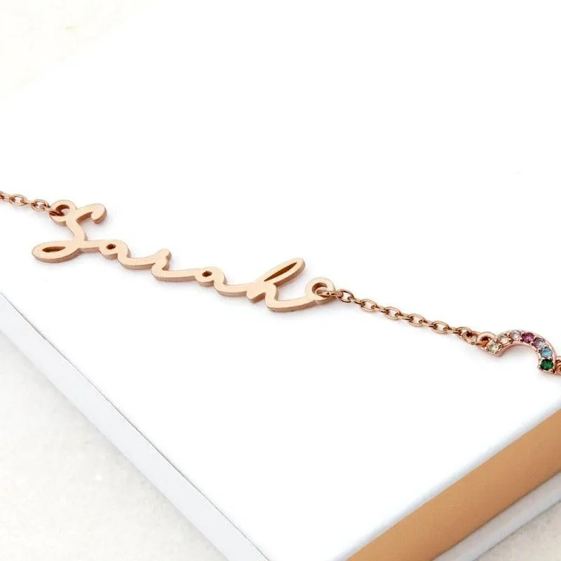 Personalised Cherished Signature Name Necklace – Customizable Jewelry