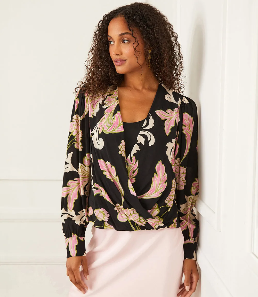 Petite Size Drape Front Top