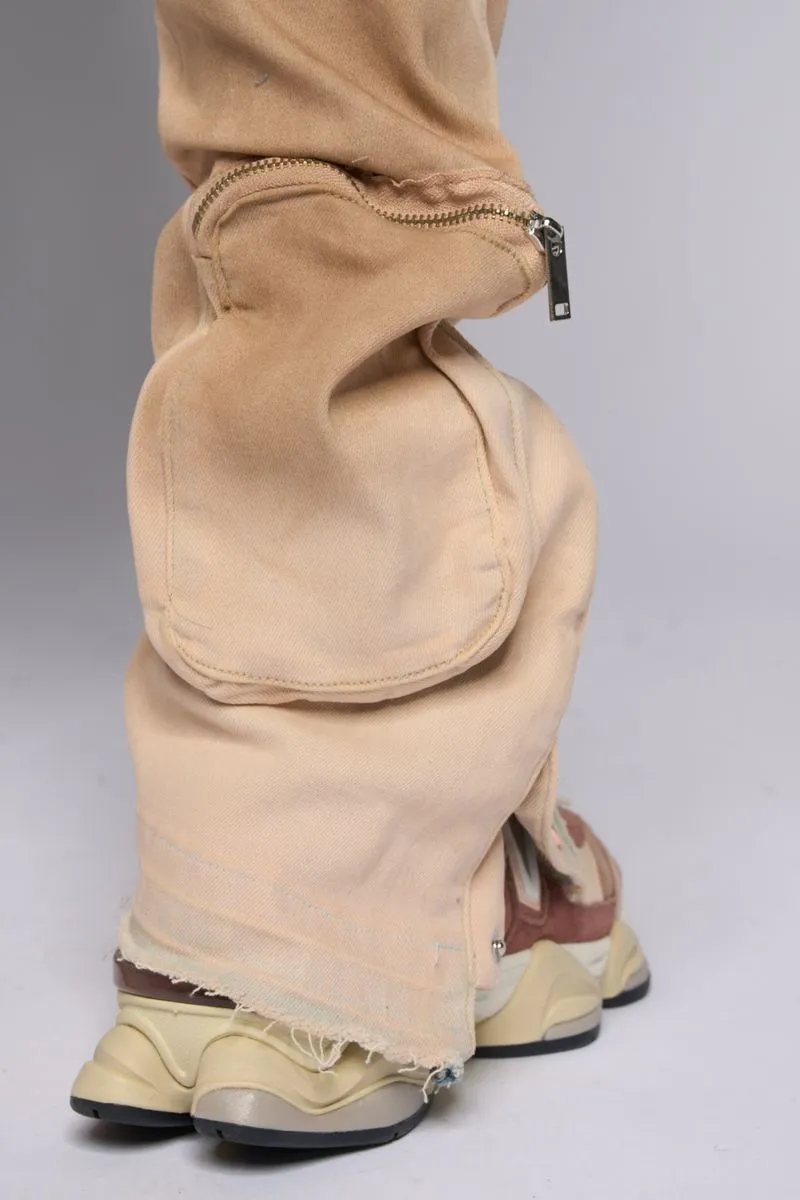 PHEELINGS JOURNEY TO GREATNESS FLARE STACK DENIM (CREAM)