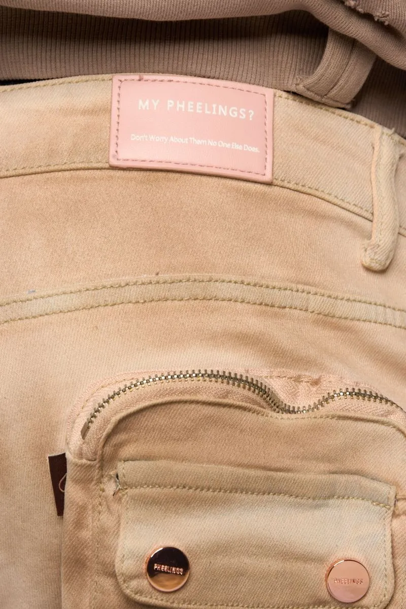 PHEELINGS JOURNEY TO GREATNESS FLARE STACK DENIM (CREAM)