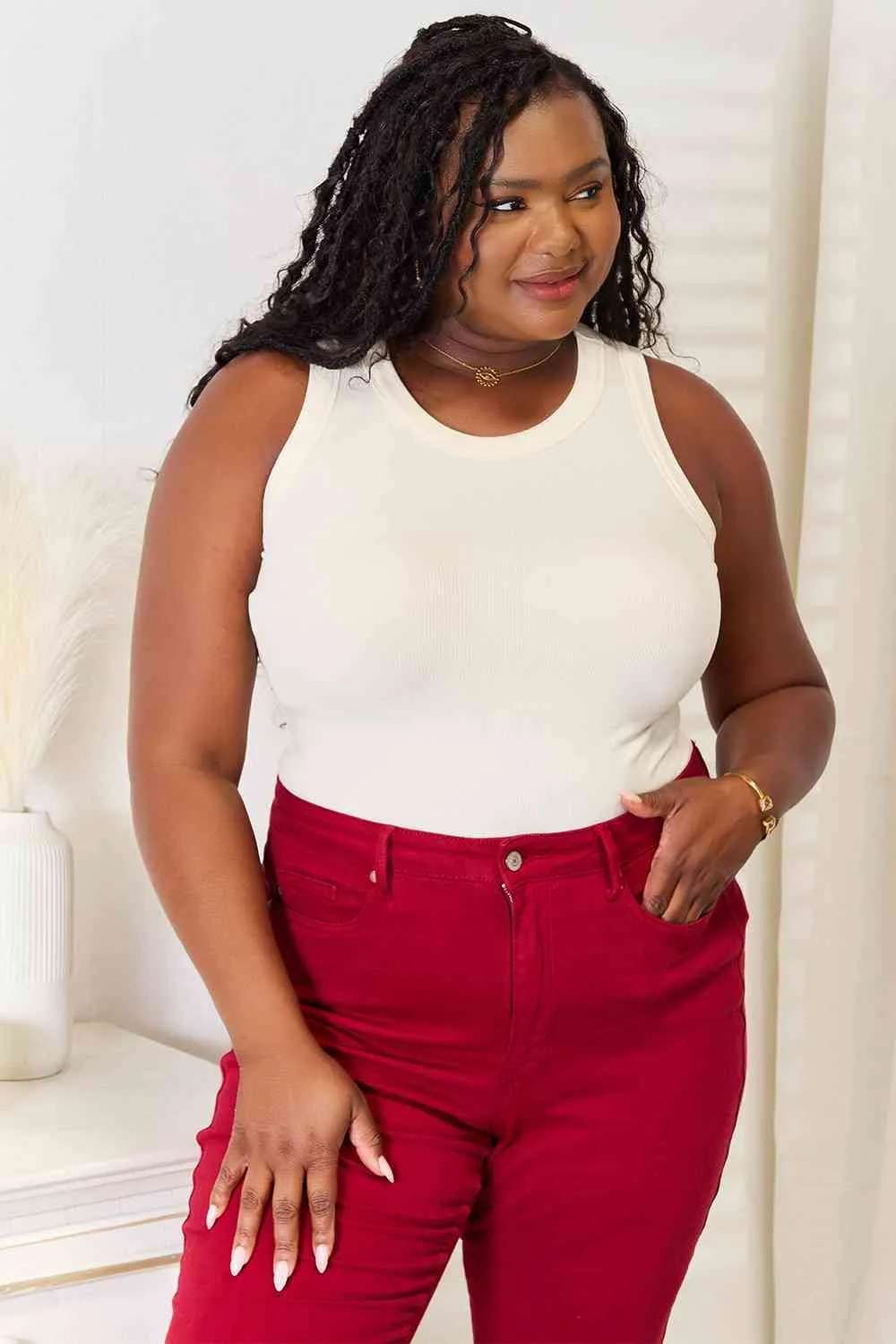 Phyllis Basic Bae Full Size Round Neck Tank