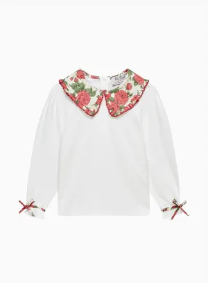 Pie Crust Jersey Top in Carline