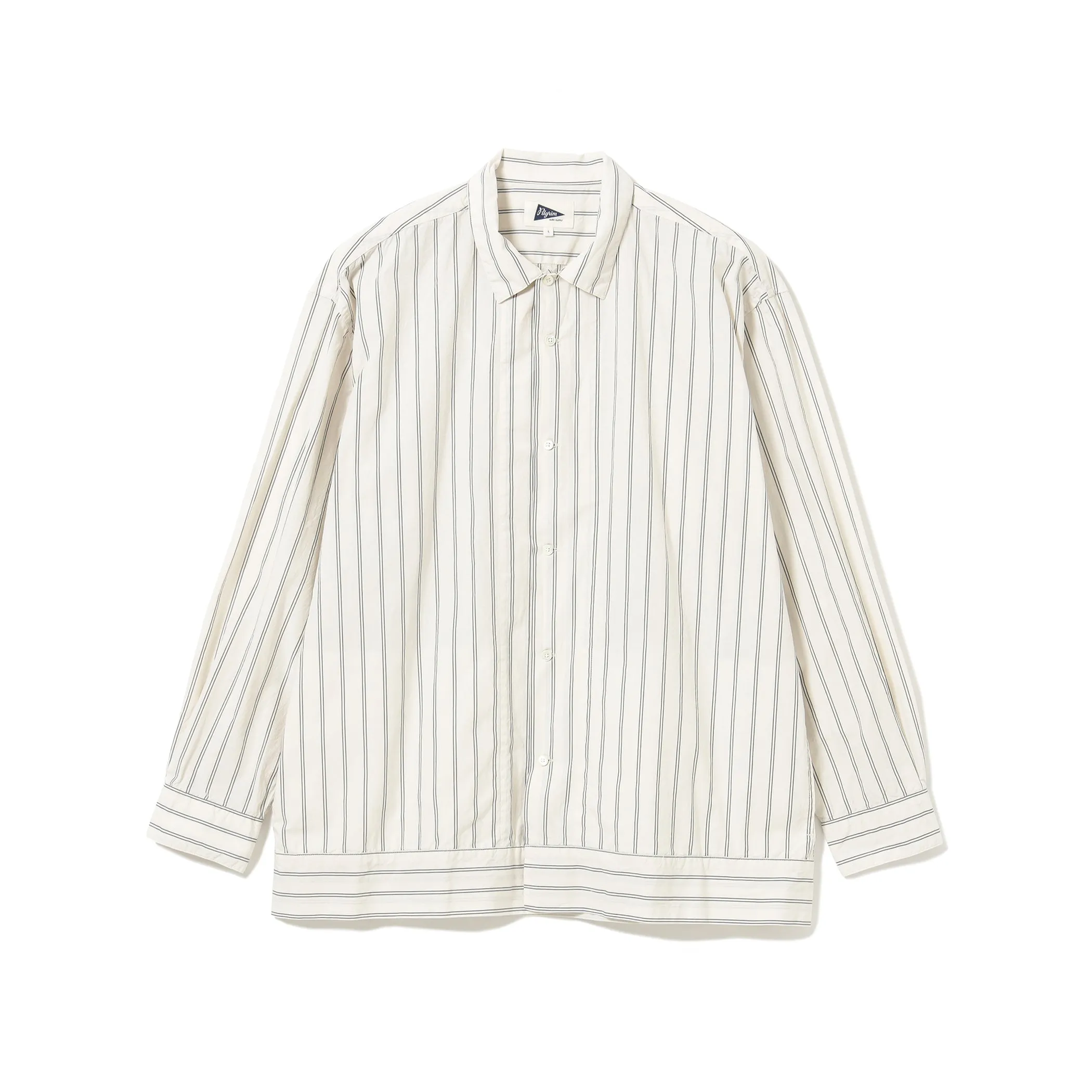 Pilgrim Surf Supply - Claude Longsleeve Shirt - Natural Stripe