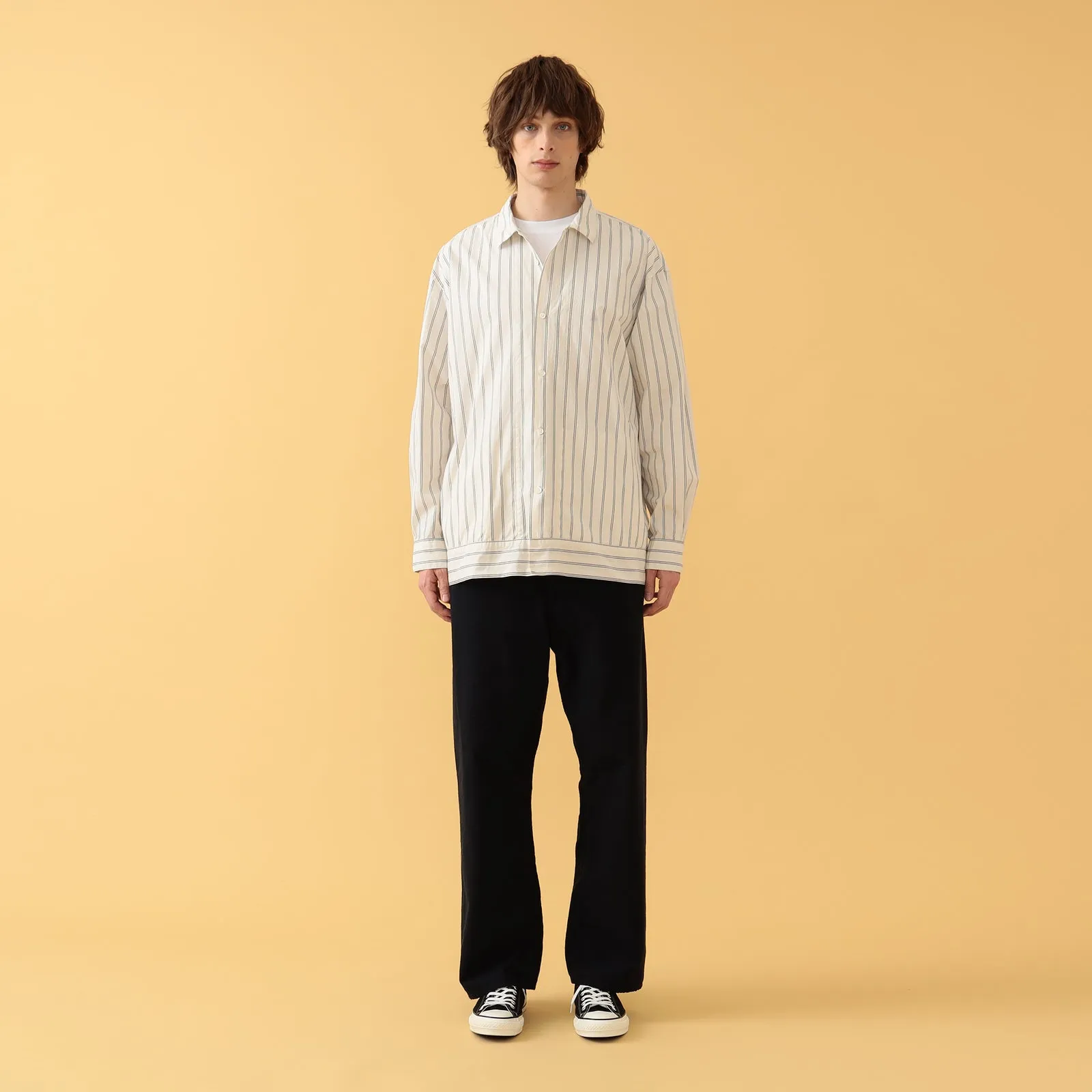 Pilgrim Surf Supply - Claude Longsleeve Shirt - Natural Stripe
