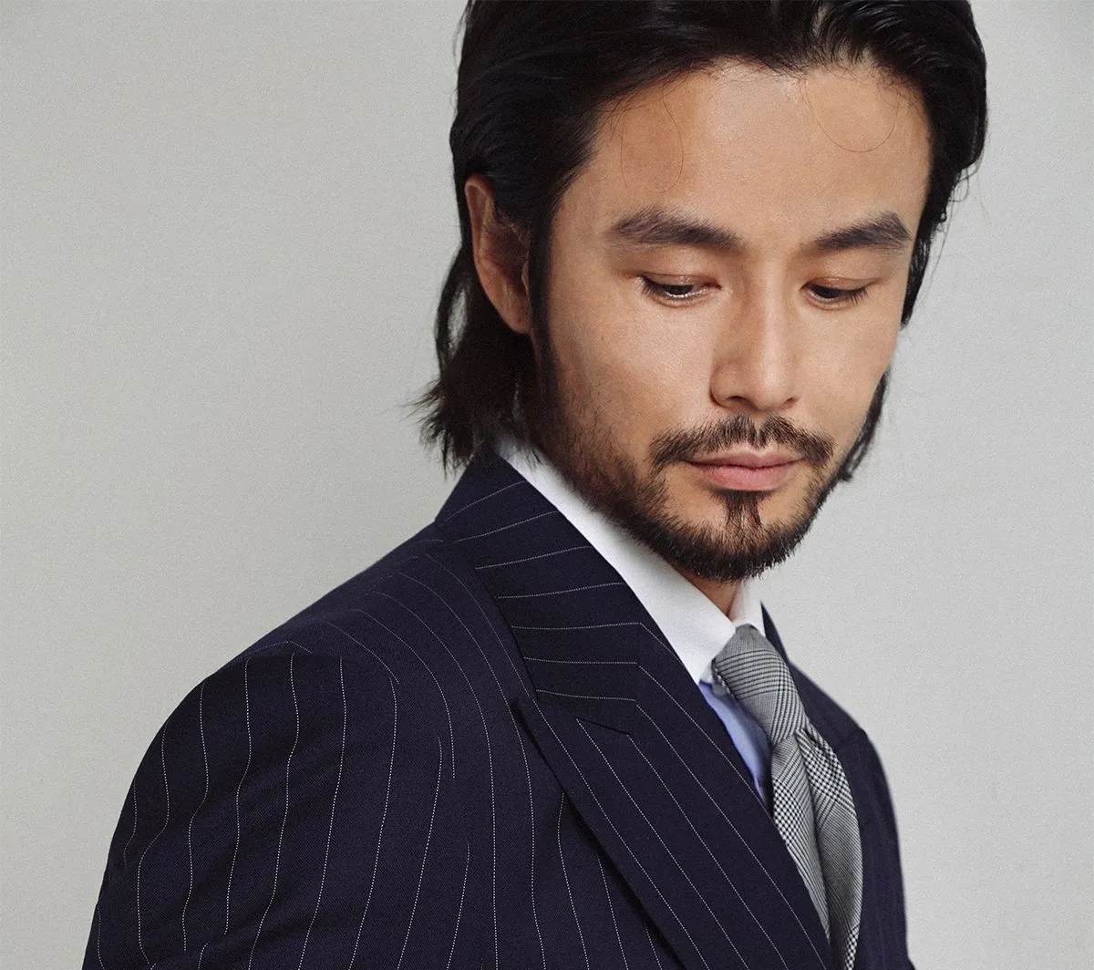 Pinstripe Double-Breasted Suit